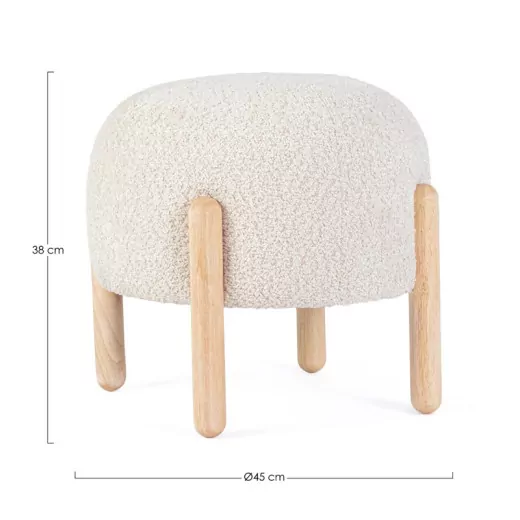 Taburete patas madera ORBE